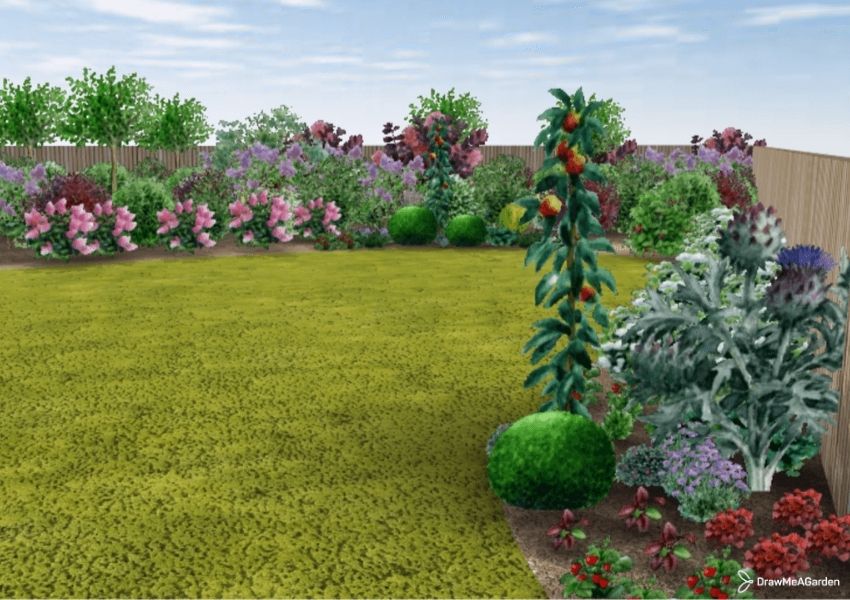 Vue 3D  jardin nourricier beau et bon  Draw Me A Garden