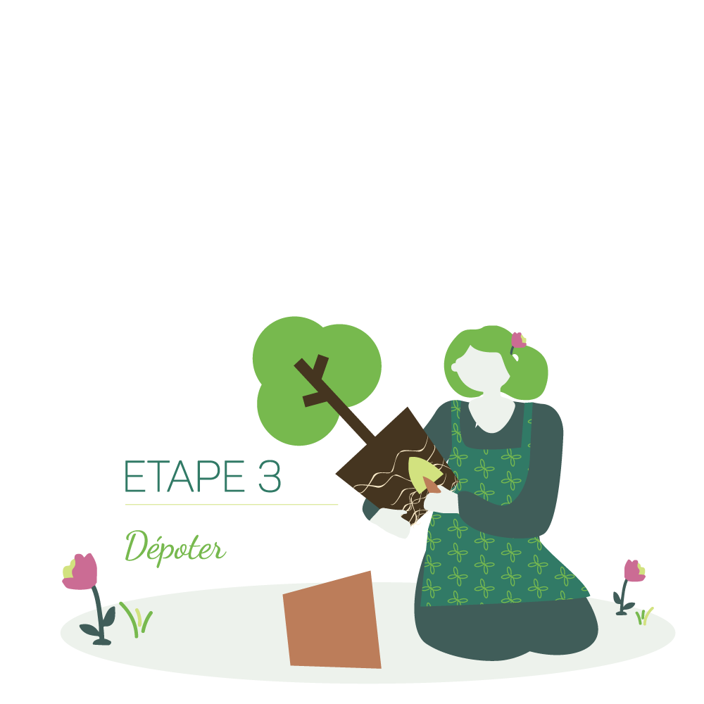 Etape 3 : Dépoter