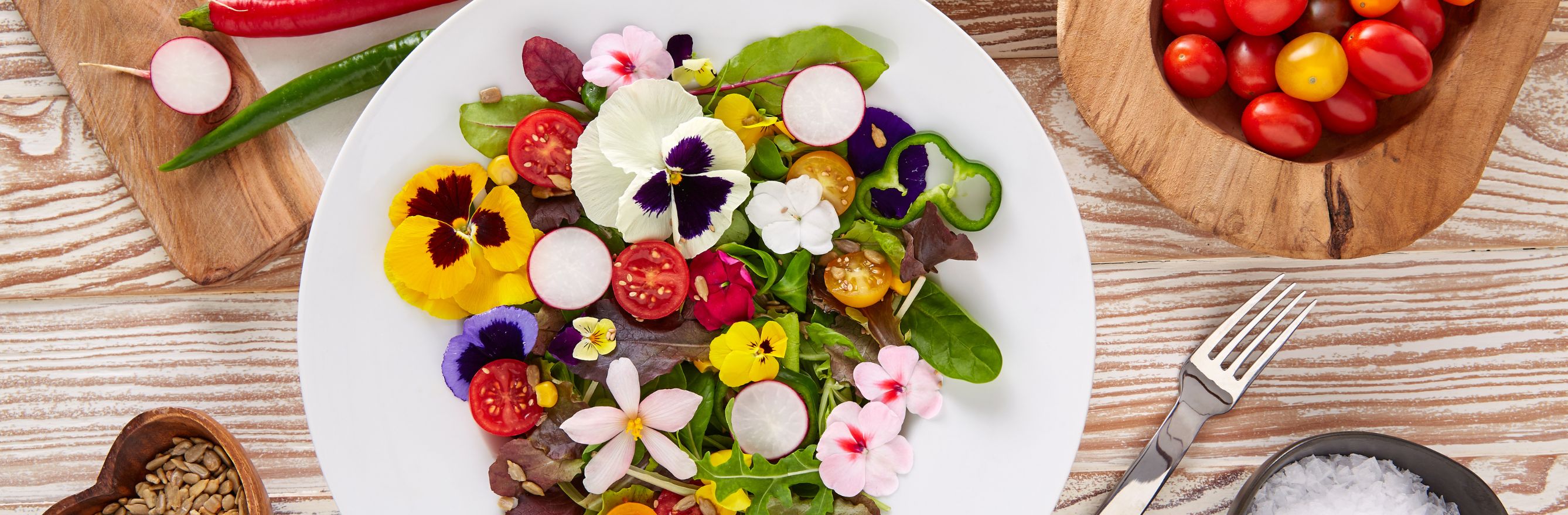 Fleurs comestibles en cuisine