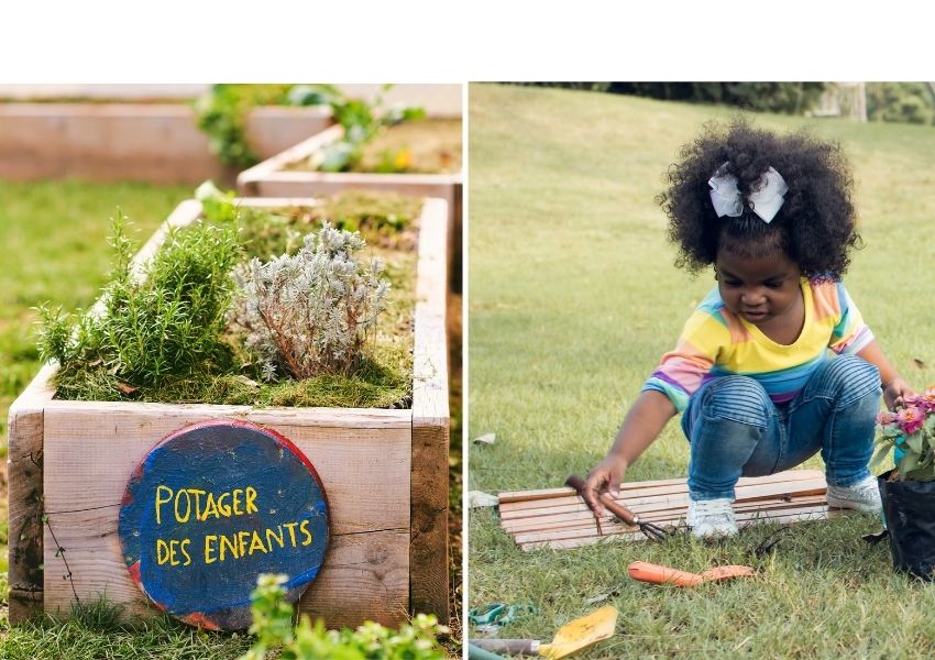 initier les enfants au jardin