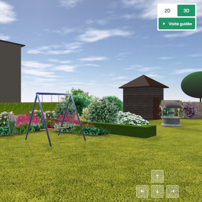 Photo d'un jardin 3D