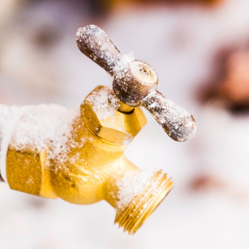 Préparer son jardin : robinet gelé