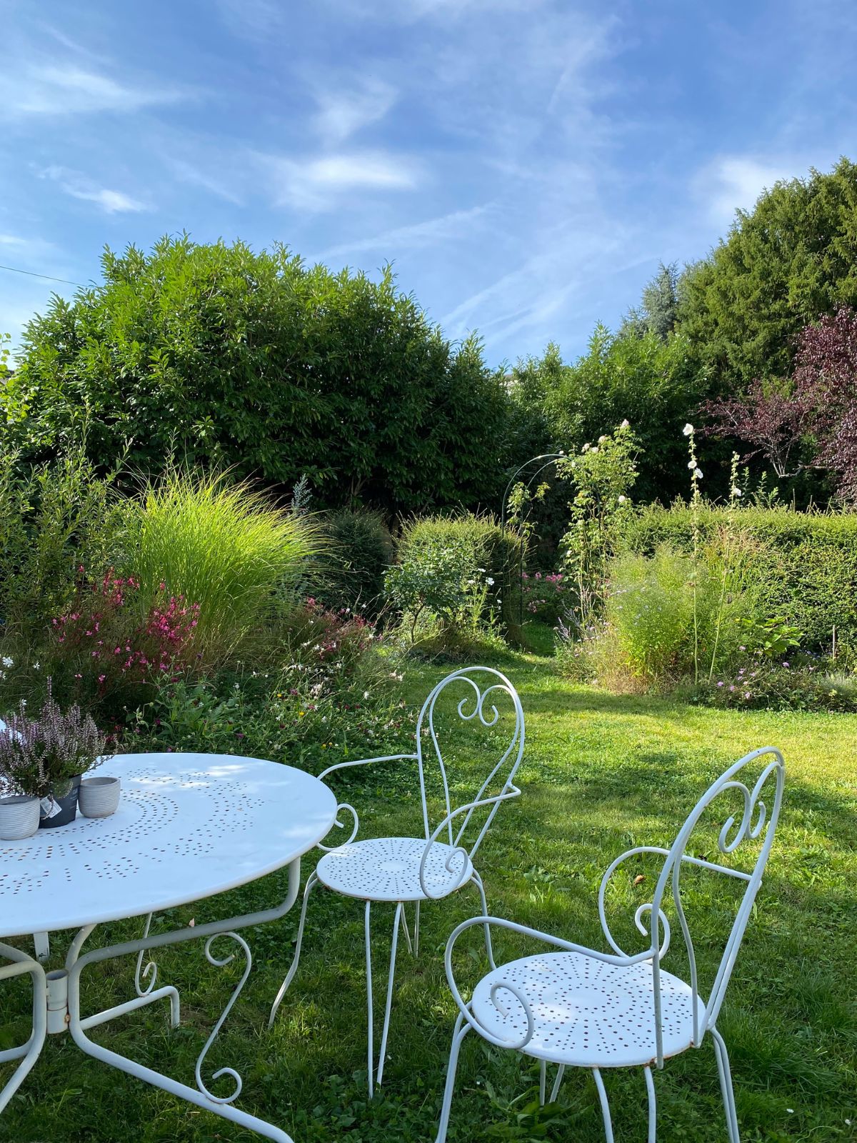 Moment de détente au jardin