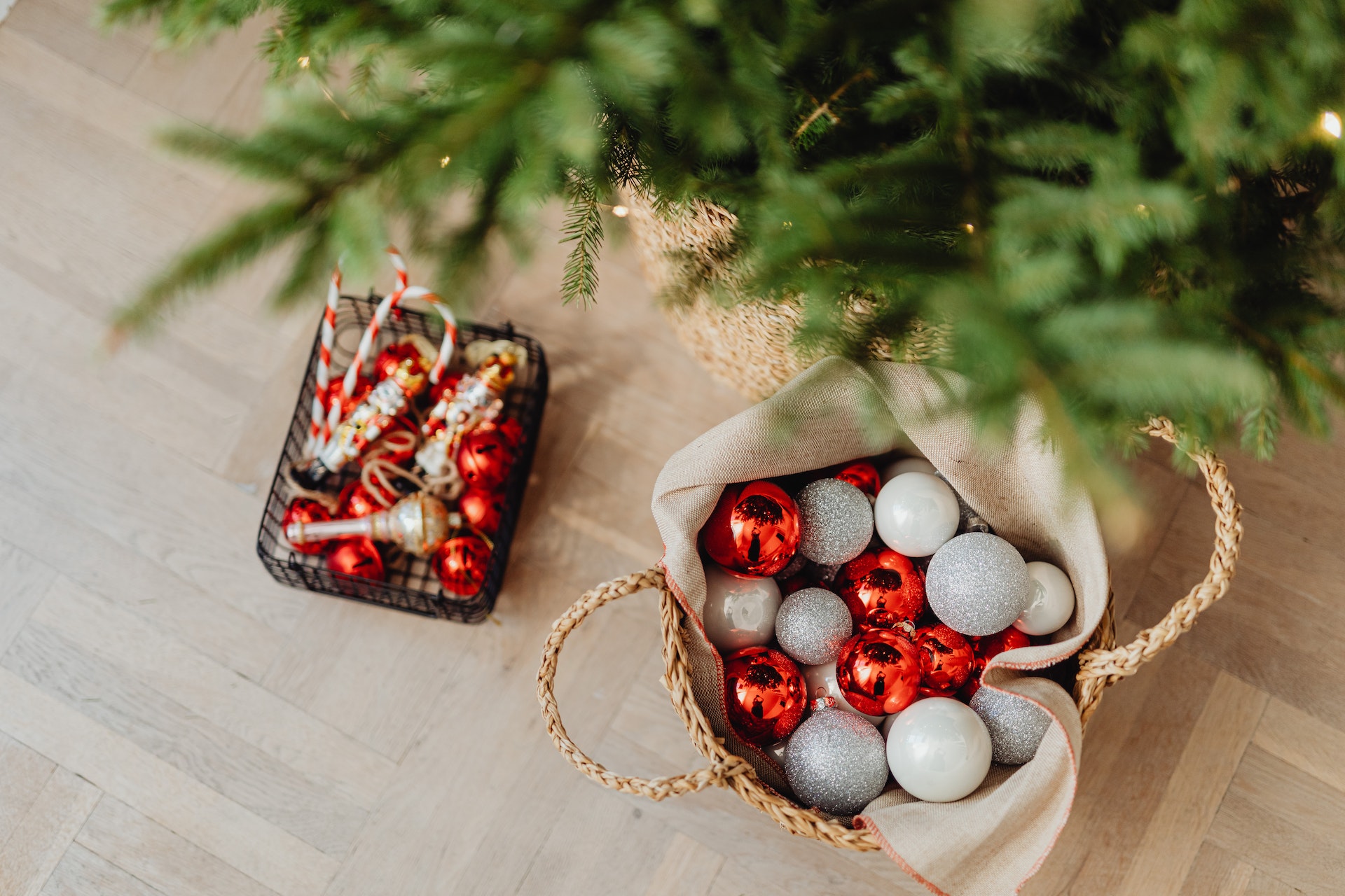 Sapin de noël débarrassé