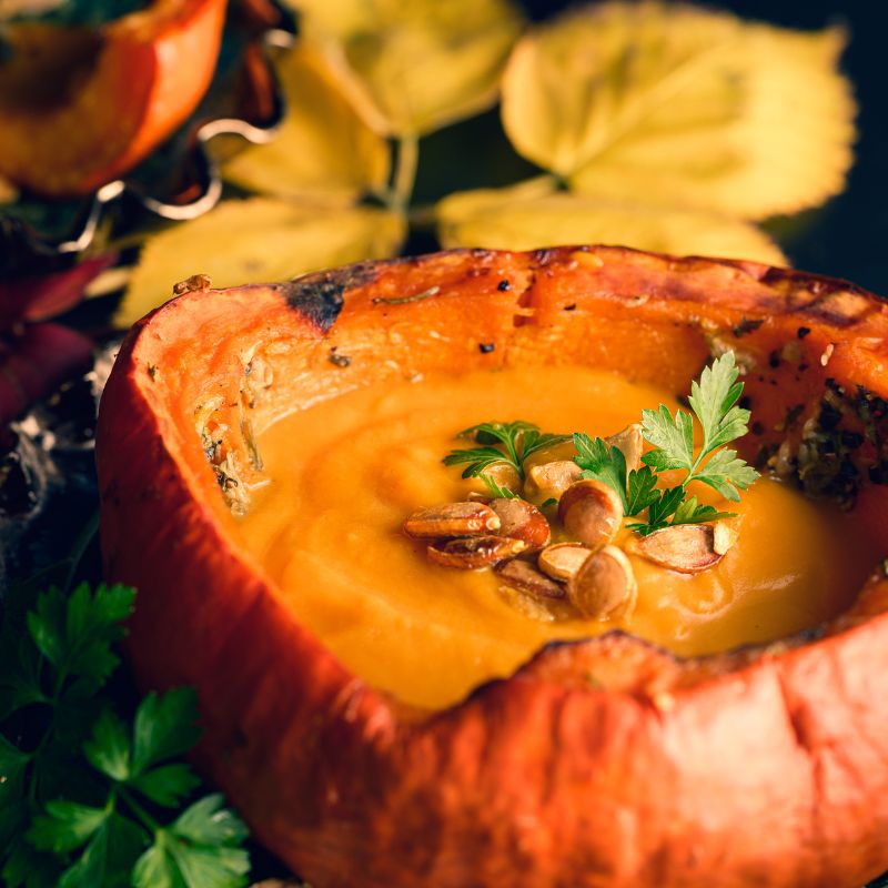 Soupe de courge du jardin