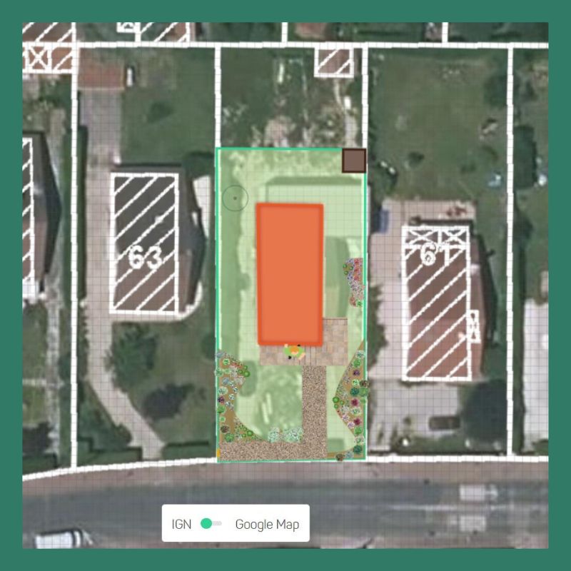 visualisation 2D d'un jardin