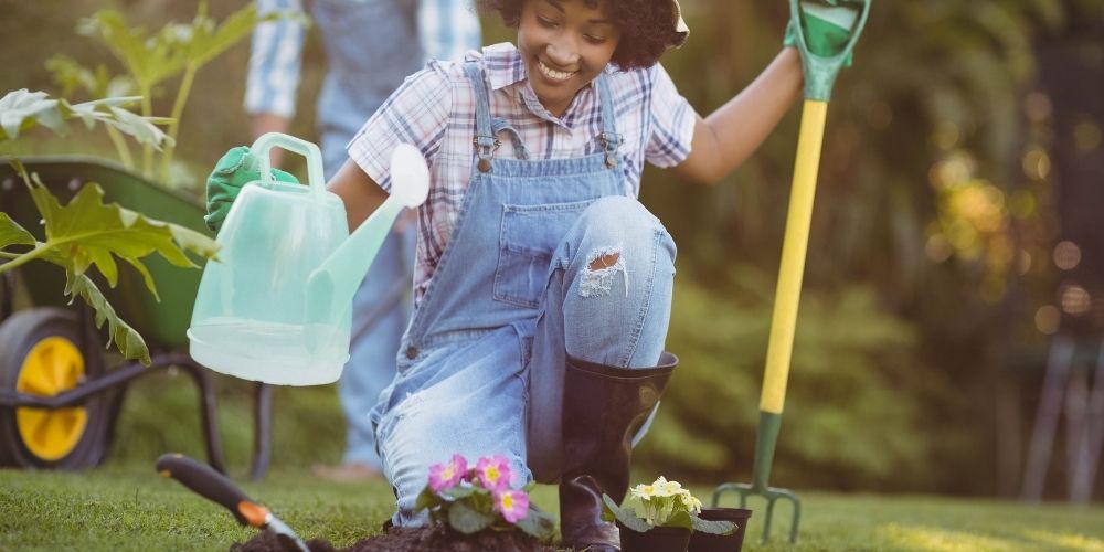 activité jardinage avec un kit de jardin prêt à planter