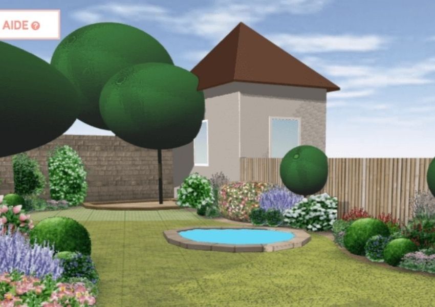 conception de jardin en 3D via logiciel Draw Me A Garden