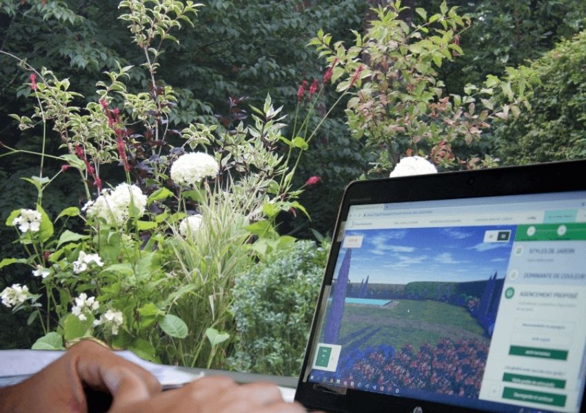 conception de jardin en 3D via logiciel en ligne