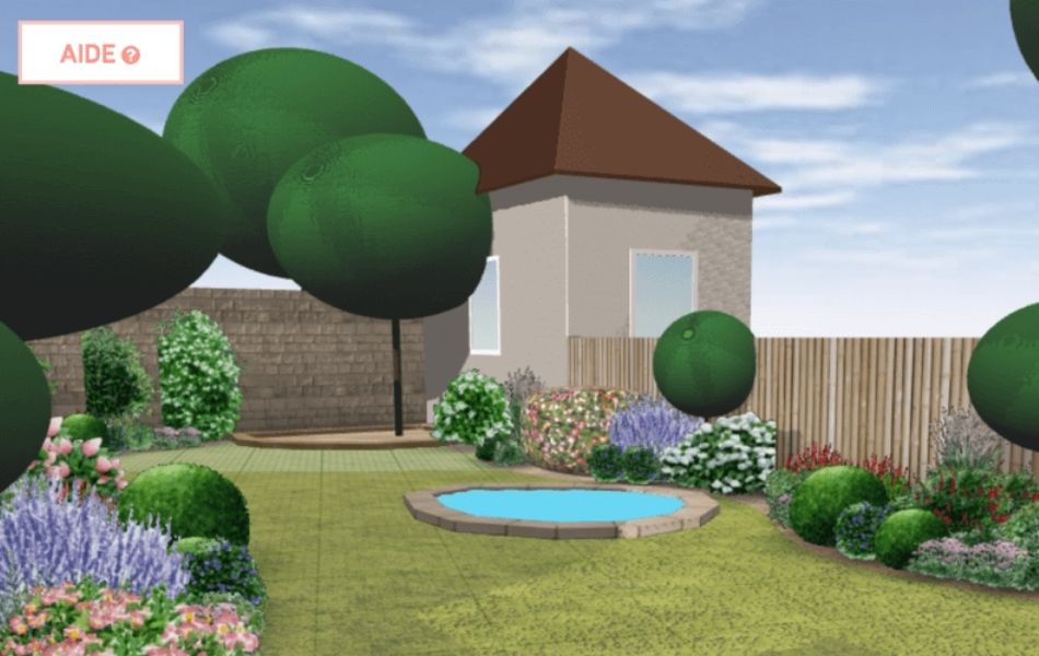création jardin en 3D paysagiste en ligne Draw Me A Garden